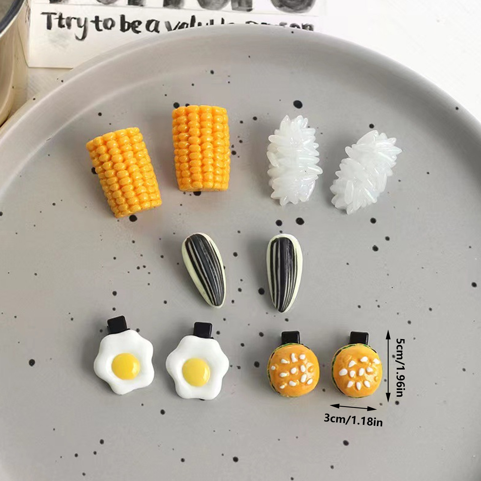 Mini Food Hair Clips Set Reali - огляд і ціна Food Snacks For Kids Party