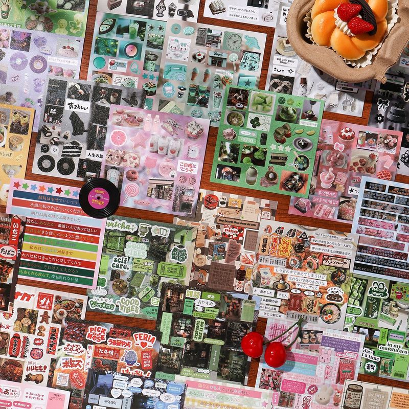 30Pcs Aesthetic Vintage Food L - огляд і ціна Snacks Food Labels