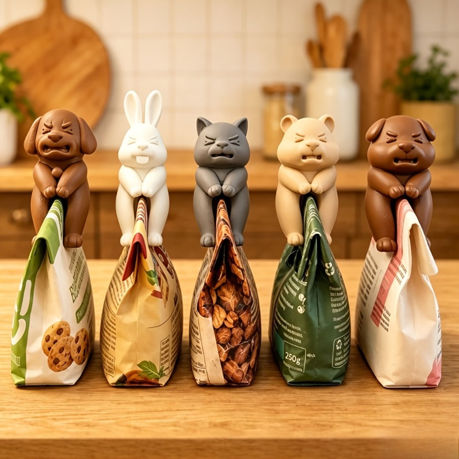 3D Animal Snack Bag Clips 1/5  - огляд і ціна Food Packed Snacks