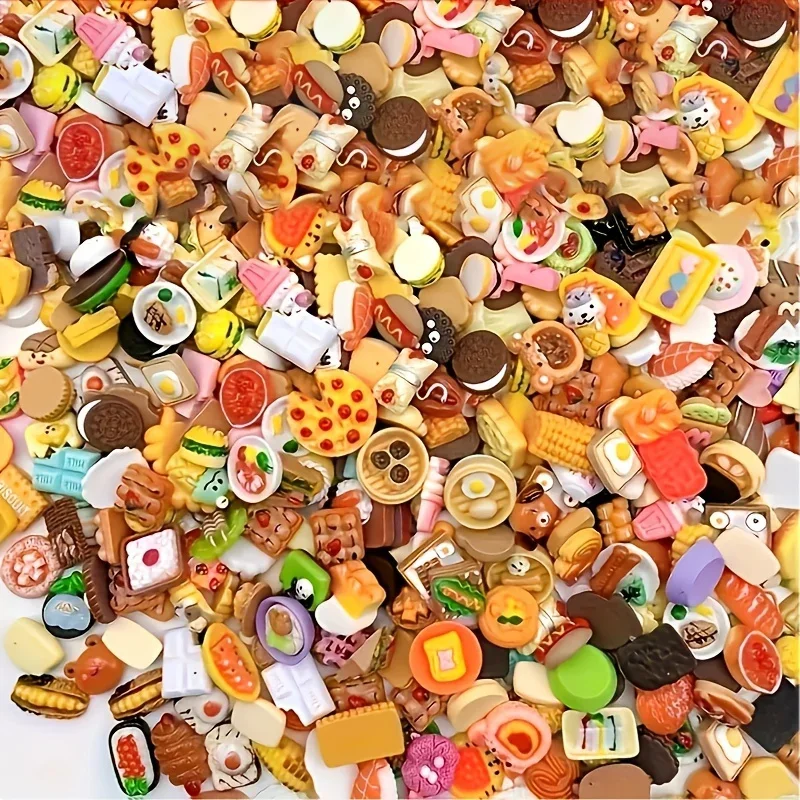50pcs Random Miniature Dollhou - огляд і ціна Food Snacks For Kids Party