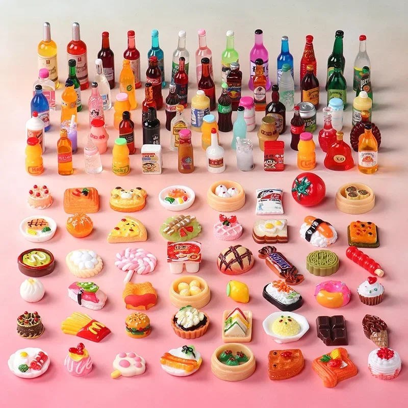 50pcs Random Miniature Dollhou - огляд і ціна Food Snacks For Kids Party