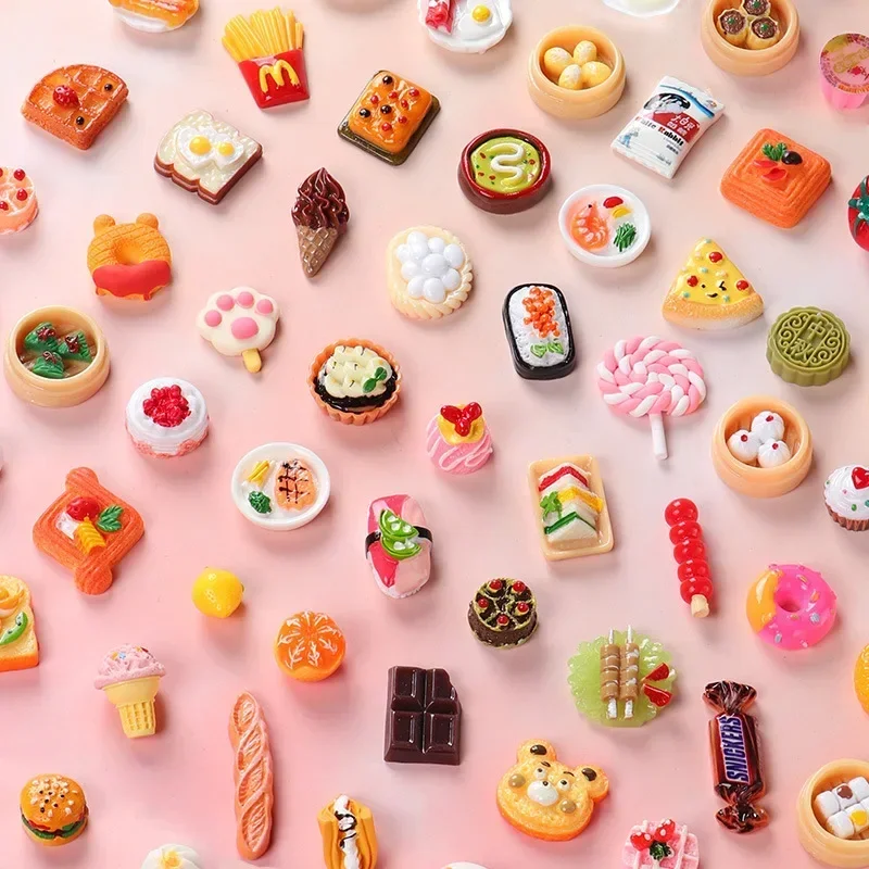 50pcs Random Miniature Dollhou - огляд і ціна Food Snacks For Kids Party