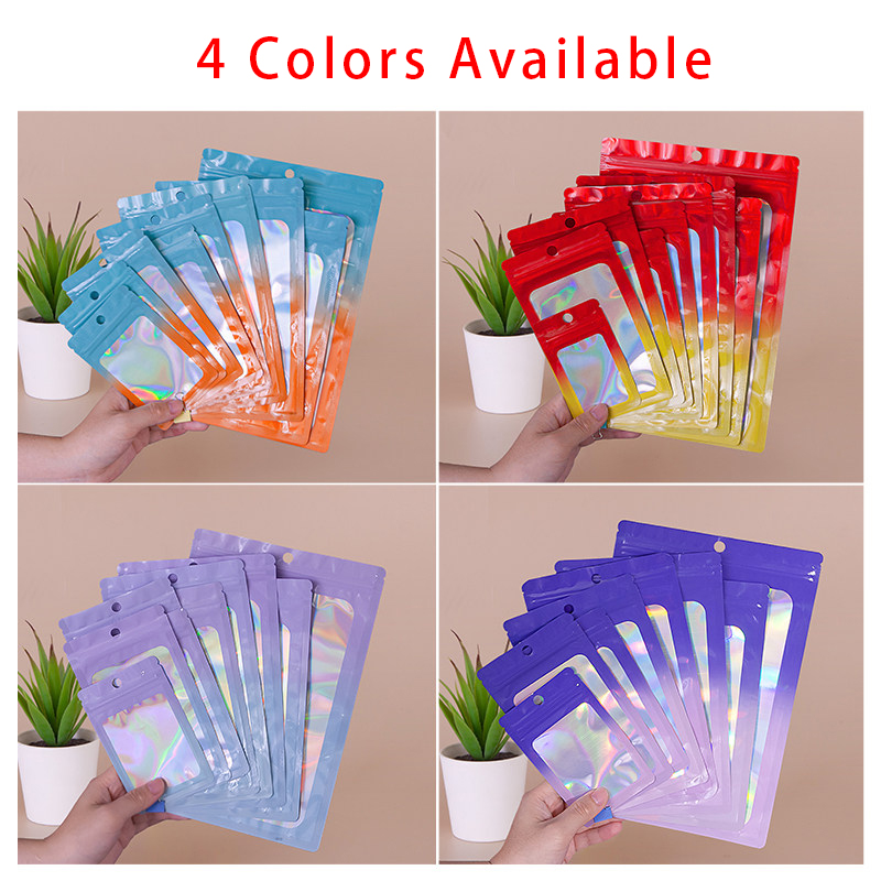 Holographic Color Square Zippe - огляд і ціна Food Packed Snacks