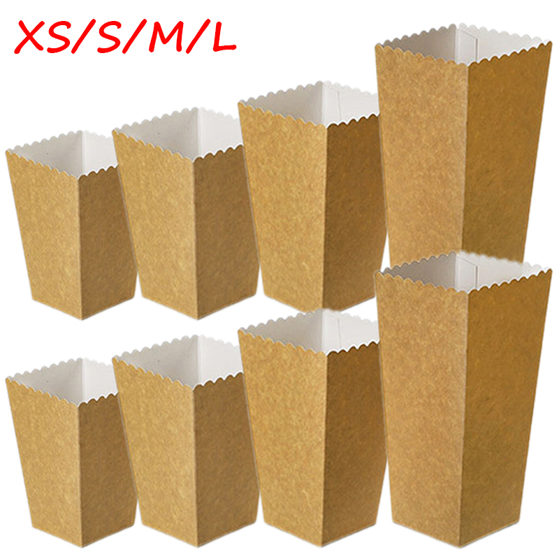 24pcs/lot Kraft Paper Popcorn  - огляд і ціна Food Snacks For Kids Party