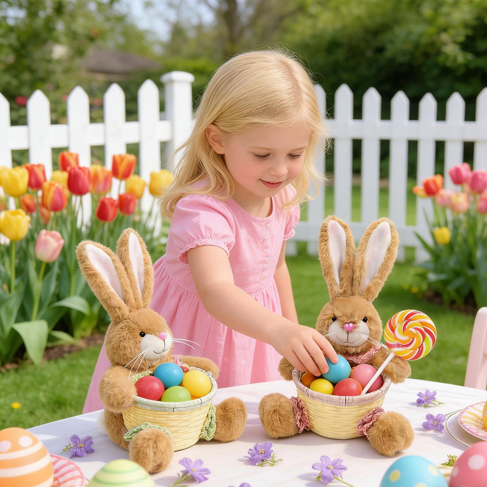 Easter Basket Cute Bunny Shape - огляд і ціна Food Snacks For Kids Party